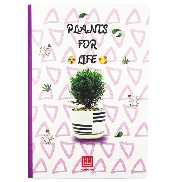 Combo 5 Vở Plants For Life - Kẻ Ngang 120 Trang - Hồng Hà 1416 (Mẫu Màu Giao Ngẫu Nhiên)