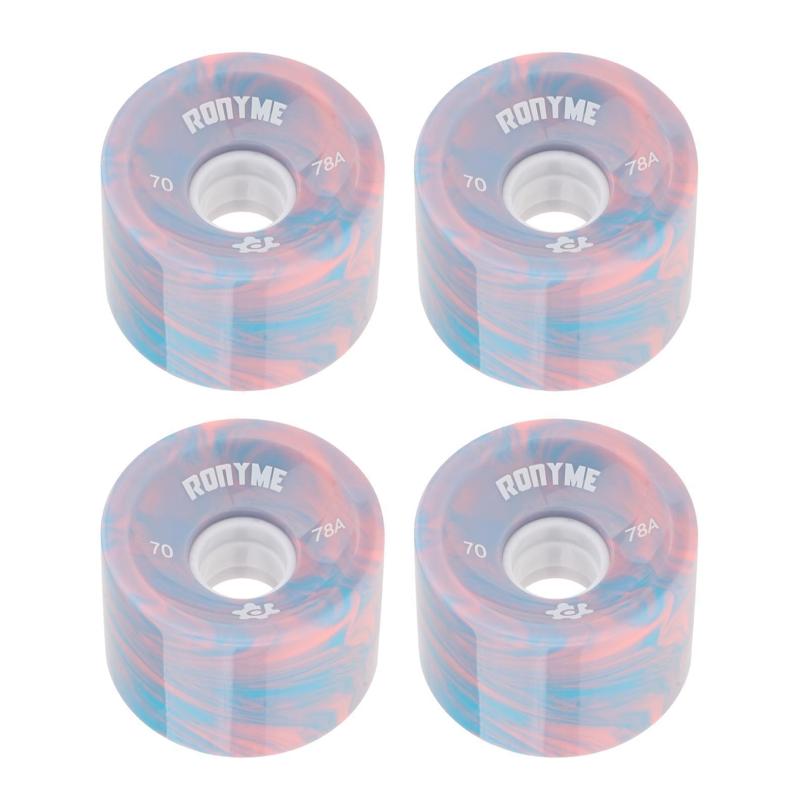 8Pcs Skateboard Wheels Longboard PU Roller 78A Repair Wheel Accessories