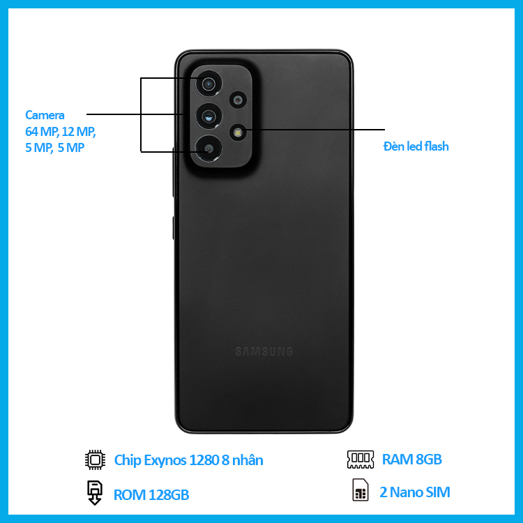 Điện thoại Samsung Galaxy A53 5G - Hàng chính hãng