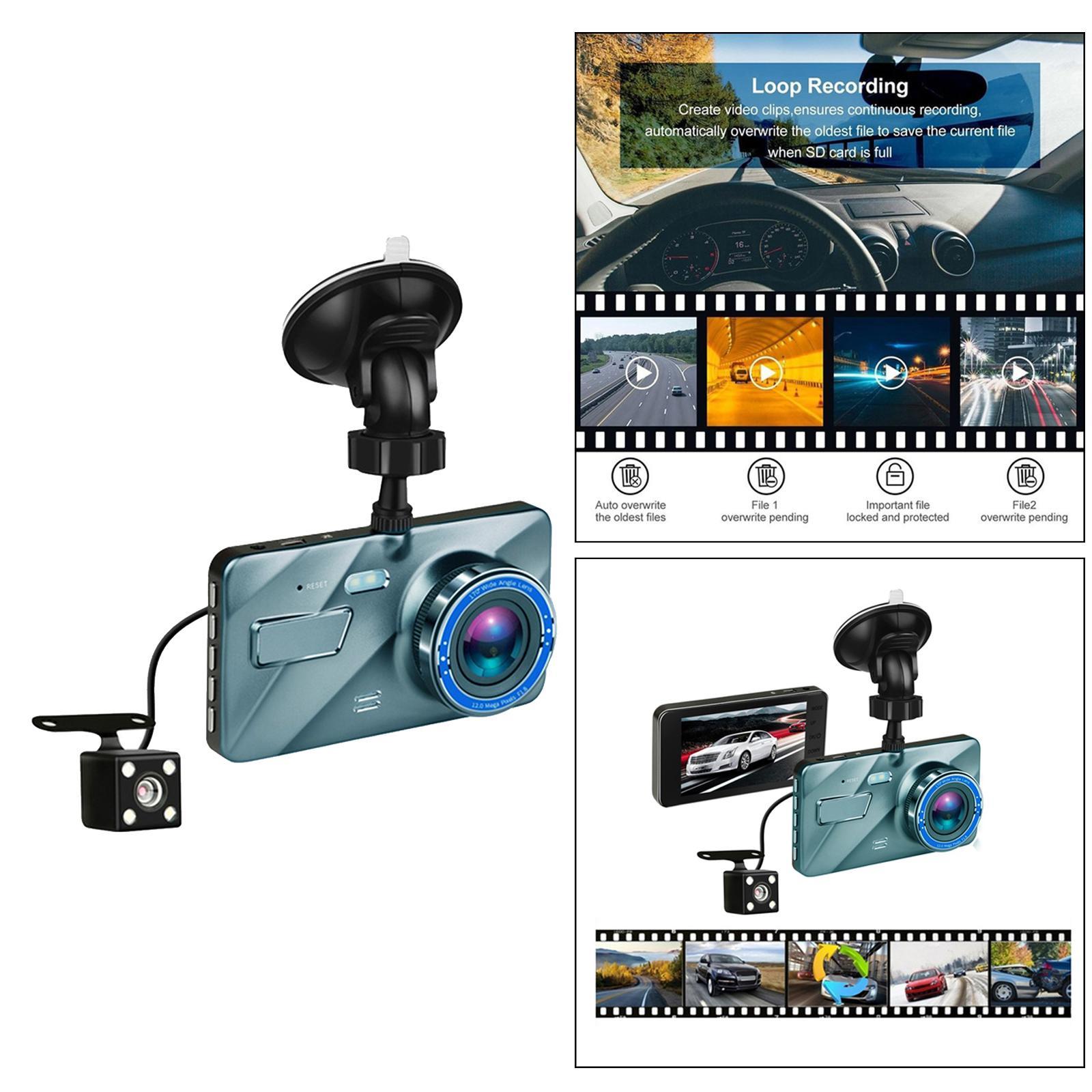 4'' Camera 1080P Car DVR Video Cam Night