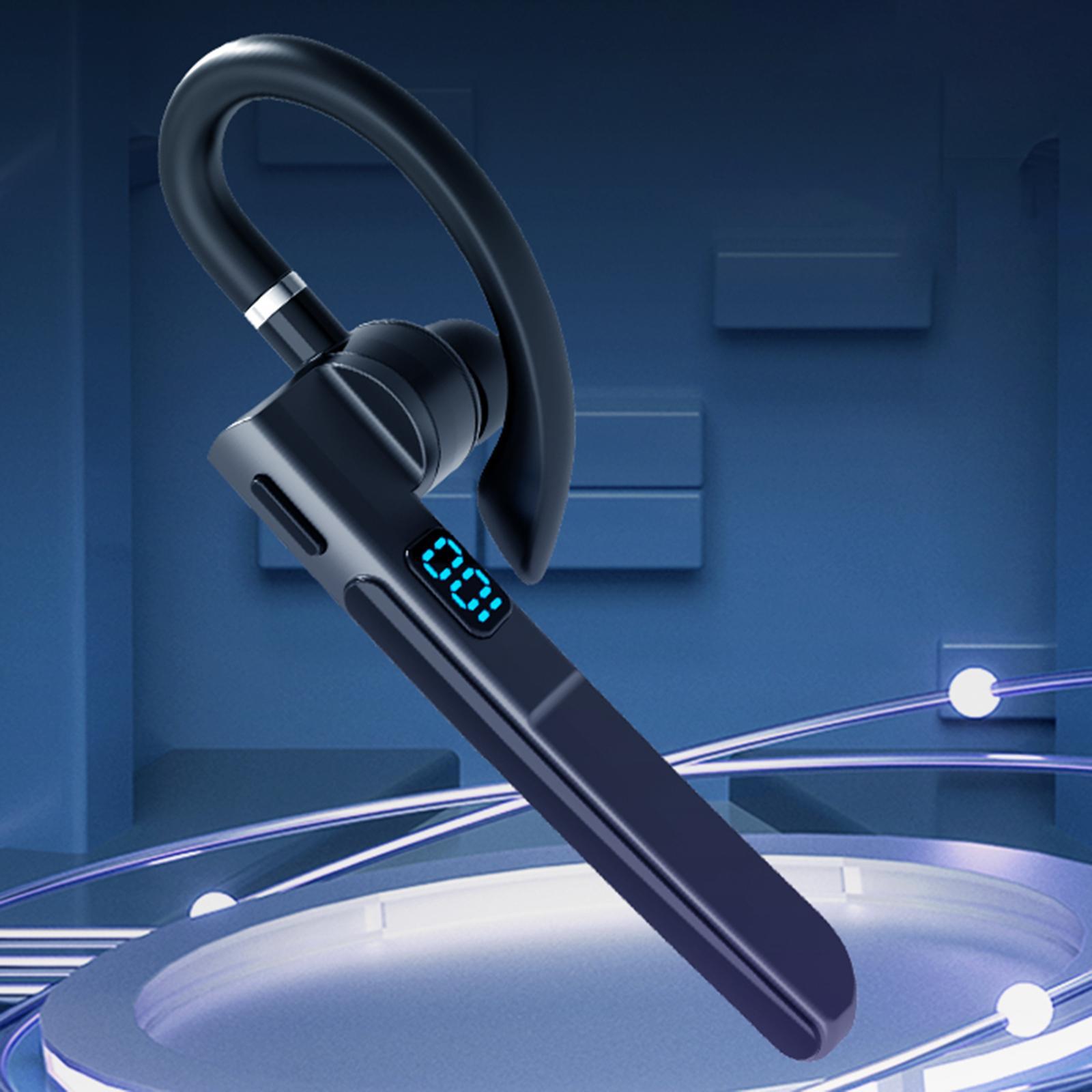 Single Ear Hook Earpiece with Mic Earpiece Headphones for Running Gym Fitness