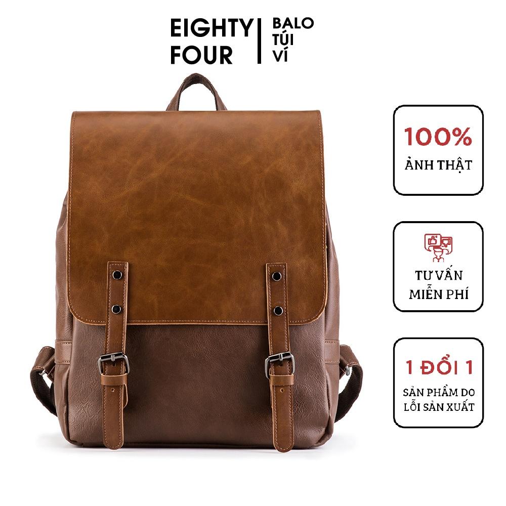 Balo da Unisex Eighty Four chống nước, có ngăn đựng laptop 11 inch - 14 inch