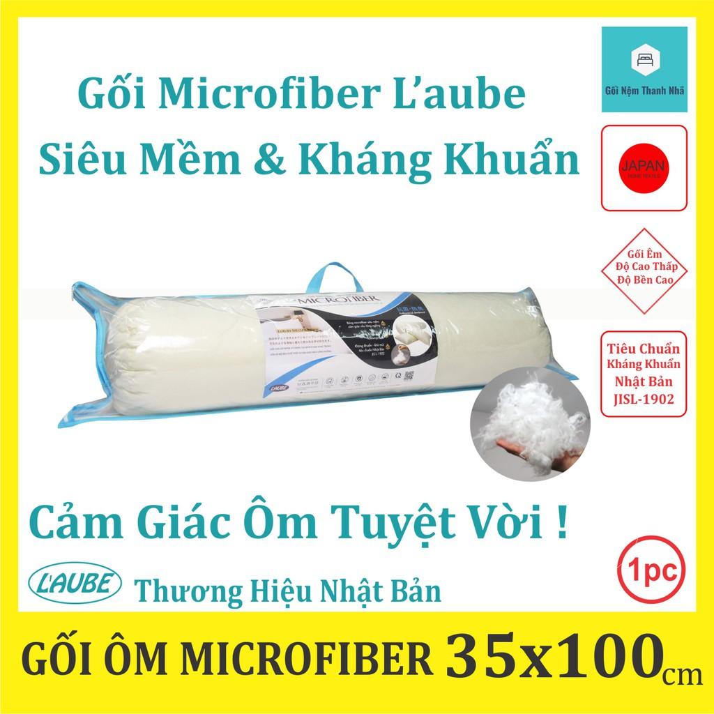 Gối ôm siêu mềm Microfiber Kháng Khuẩn 35x100cm