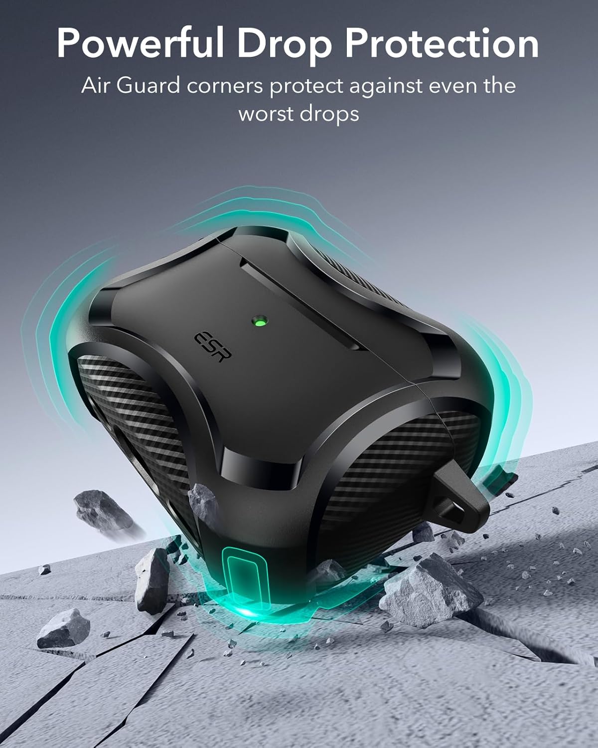 Bao Case cho Airpods Pro 3 (2025) ESR Cyber Tough Magentic Case - Hàng chính hãng