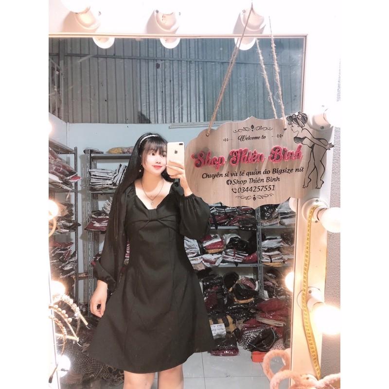 Đầm nơ tiểu thư tay dài