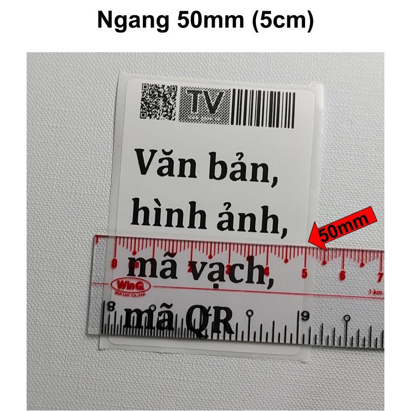 Tem bế 50x70 chuẩn GHN cho máy in nhiệt mini bluetooth không dây tem nhãn trà sữa ghi chú tự thiết kế