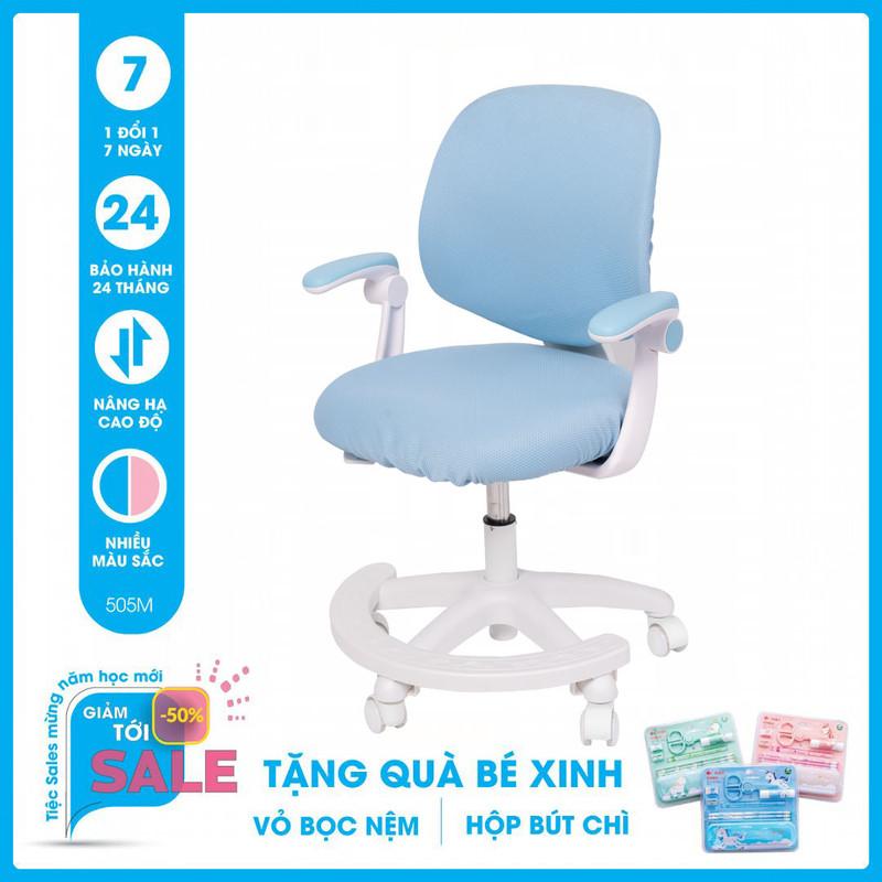 Ghế chống gù SMLIFE Jacob - JD.505M - Xanh | D45 x R44cm x C85-95cm. Nâng hạ mặt ghế từ 40-55cm