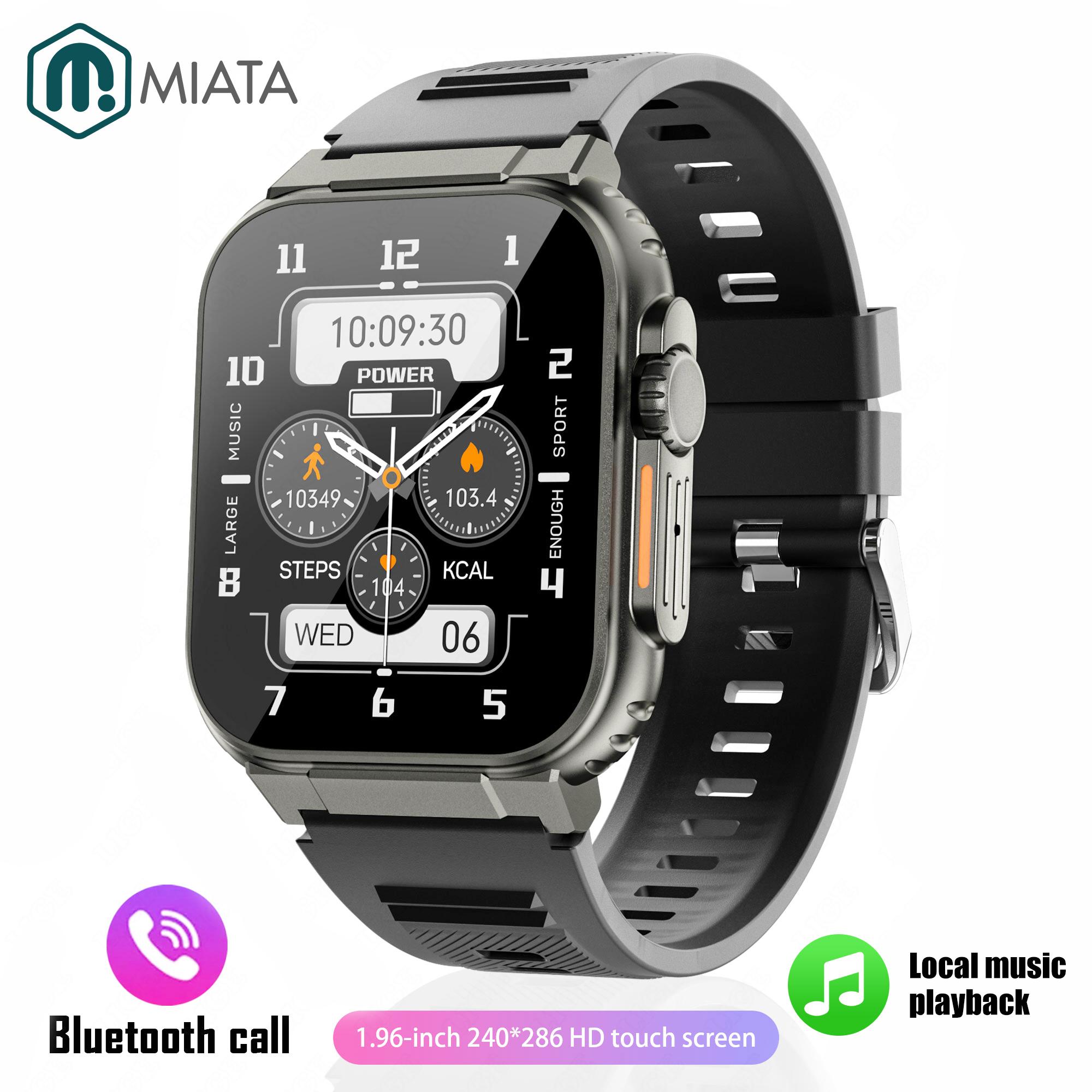 Đồng hồ thông minh mới Men Militle Outdoor Sportwatch Đồng hồ đeo tay Bluetooth Call