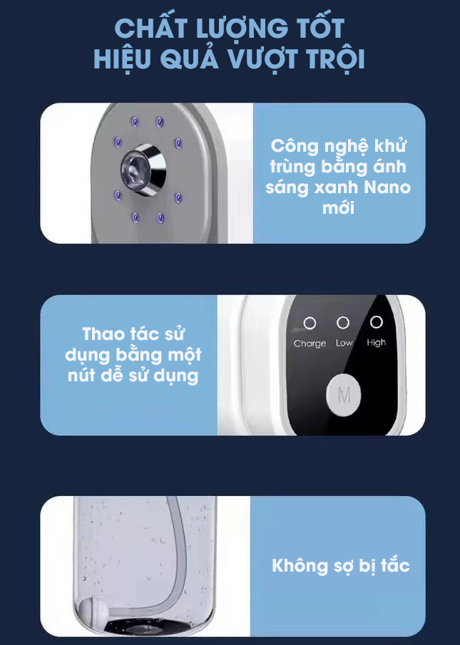 Máy xịt khử khuẩn Nano cầm tay cao cấp - K1340