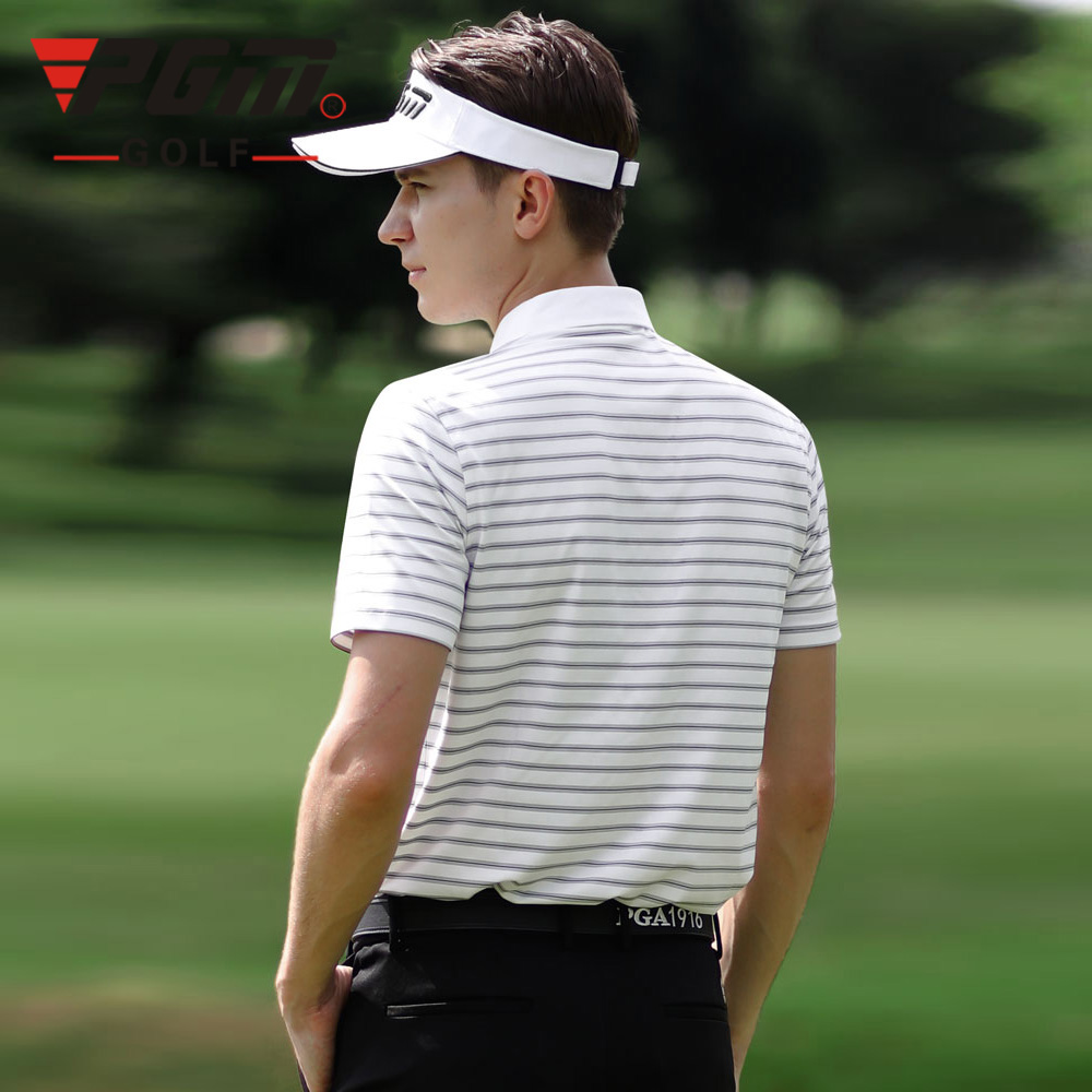 ÁO GOLF NAM NGẮN TAY KẺ NGANG - PGM MEN GOLF SHIRT - YF324