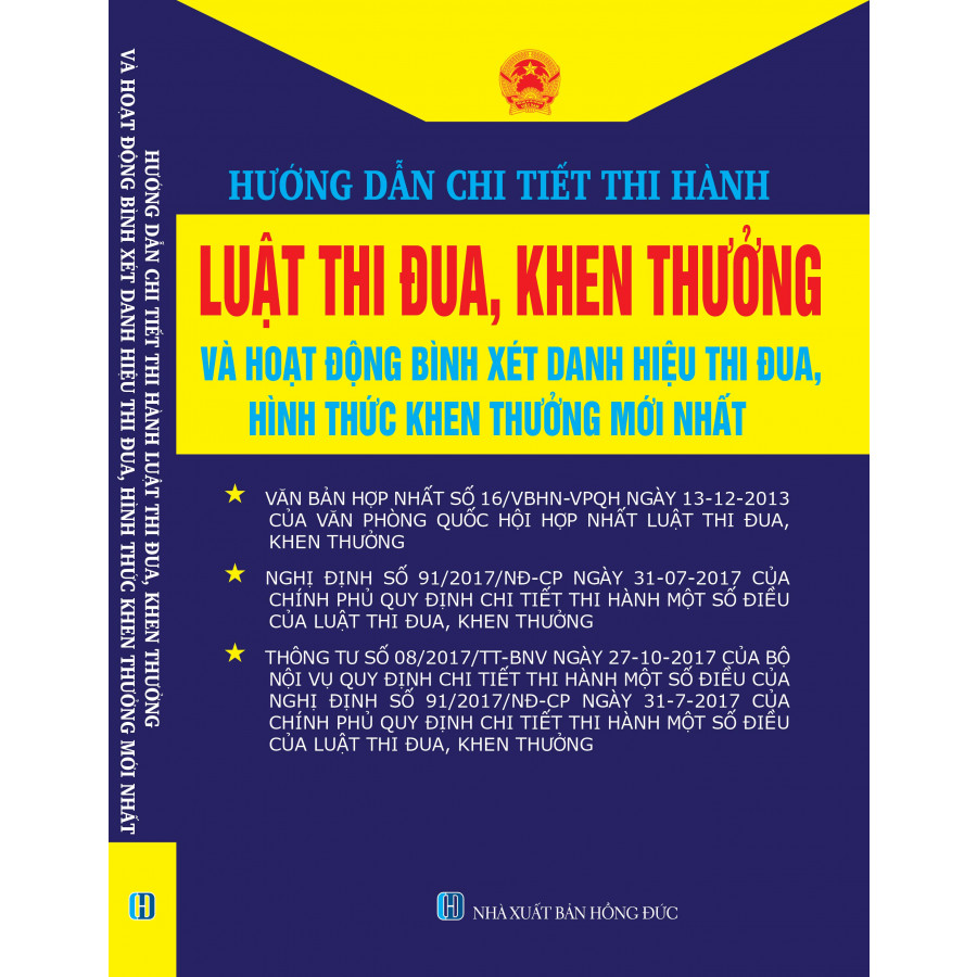 HƯỚNG DẪN CHI TIẾT THI HÀNH LUẬT THI ĐUA, KHEN THƯỞNG VÀ HOẠT ĐỘNG BÌNH XÉT DANH HIỆU THI ĐUA , HÌNH THỨC KHEN THƯỞNG MỚI NHẤT