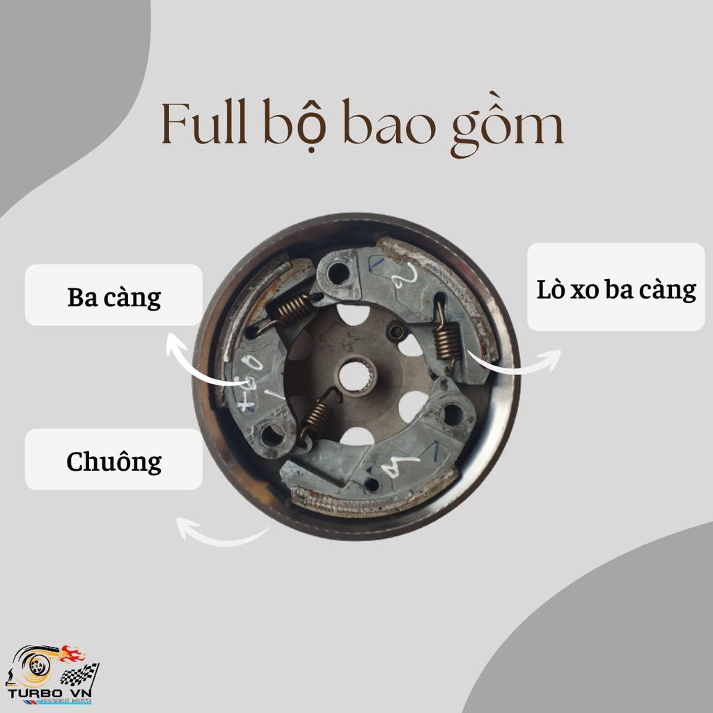 Full Nồi sau tay ga AB110, AB125, AB150 các đời bao gôm (Chuông, Ba càng, Cao su ba càng, Lò xo ba càng...)