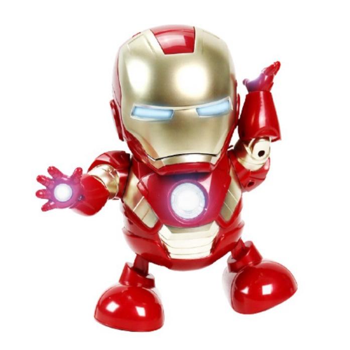 Đồ Chơi Cho Bé Người Sắt Iron Man Người Nhện Spider Man Nhảy Múa Lắc Lư Theo Nhạc Đáng Yêu
