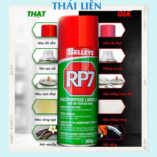RP7 Chai Xịt Chống Rỉ Sét 150g 175g 300g 350g.