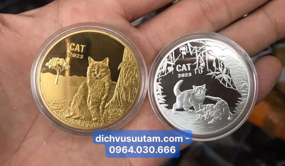 [HOT] Cặp xu con Mèo của Úc vàng, bạc kỷ niệm năm Mão 2023 sang trọng