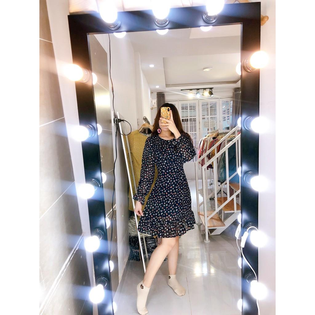Đầm họa tiết cổ bèo