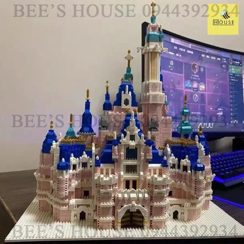 ĐỒ CHƠI XẾP HÌNH LẮP RÁP MINI BLOCK MÔ HÌNH KIẾN TRÚC LÂU ĐÀI CÔNG CHÚA LỘNG LẪY BÉ GÁI