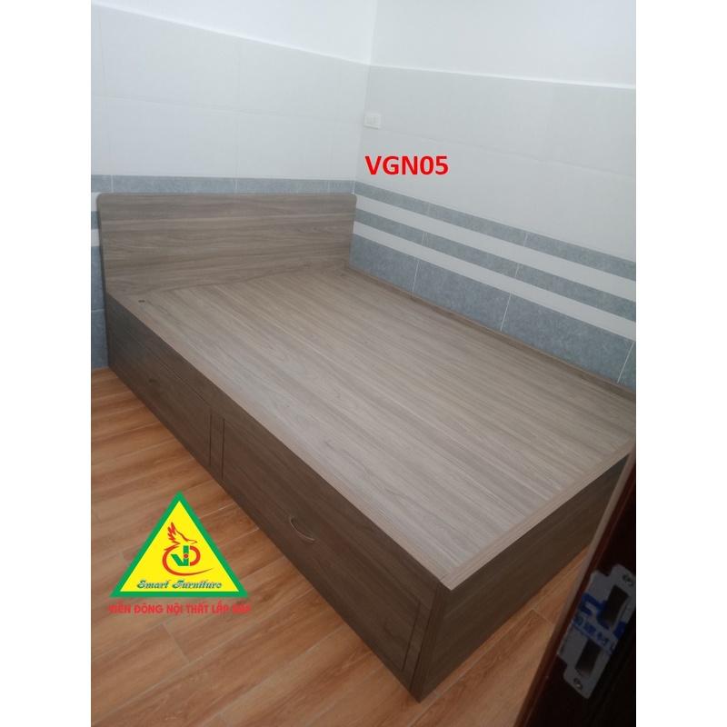Giường ngủ gỗ MDF - kiểu dáng đơn giản hiện đại VGN05