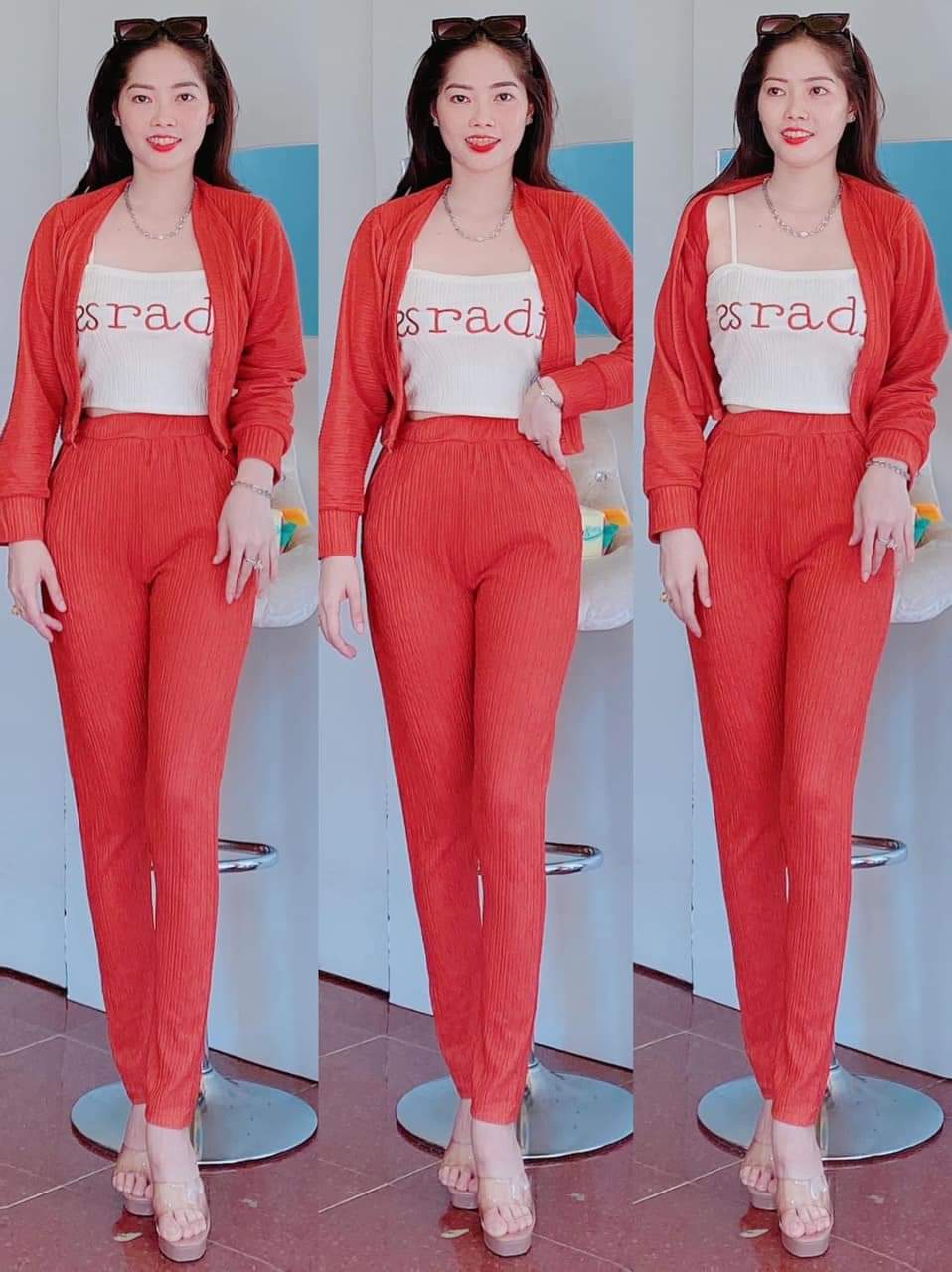 Set Đồ Bộ 3 Món HOT HOT !!! Thun Xốp Nhật