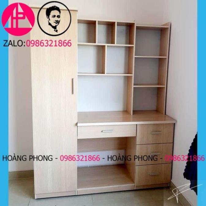 Bàn học sinh kèm tủ đồ đẹp TPHCM ( Ngang 1m4)