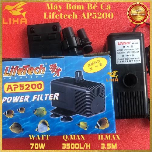 Máy Bơm Nước Hồ Cá Lifetech AP5200 (70W - 3500L/H - 3.5M) - Máy Bơm Nước Bể Cá (Hàng Nhập Khẩu)