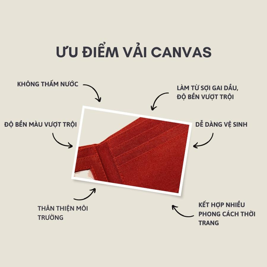 Ví tiền bóp nam nữ chất liệu vải canvas gấp ngang chống nước thương hiệu SWAN