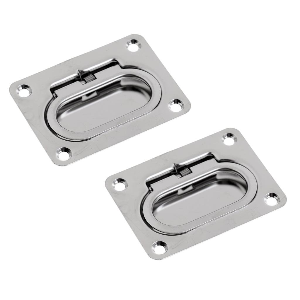 2 Pieces Stainless Steel Hatch Lift Handle/ Latch Flush Mount Boat Marine