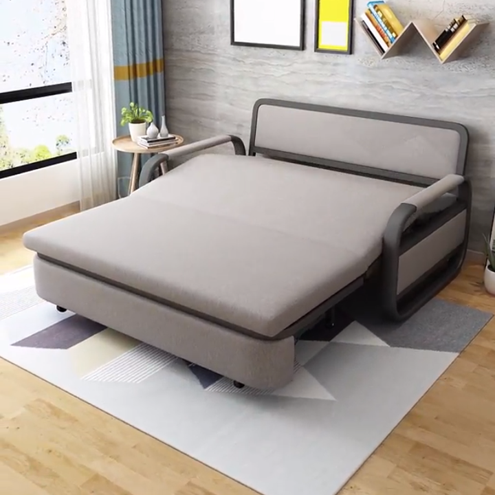 Giường Hộp Nệm Bọt Biển Kiêm Ghế Sofa Giường 1m90 x 1m3 Giường Sofa Gấp Gọn Giường Đa Năng