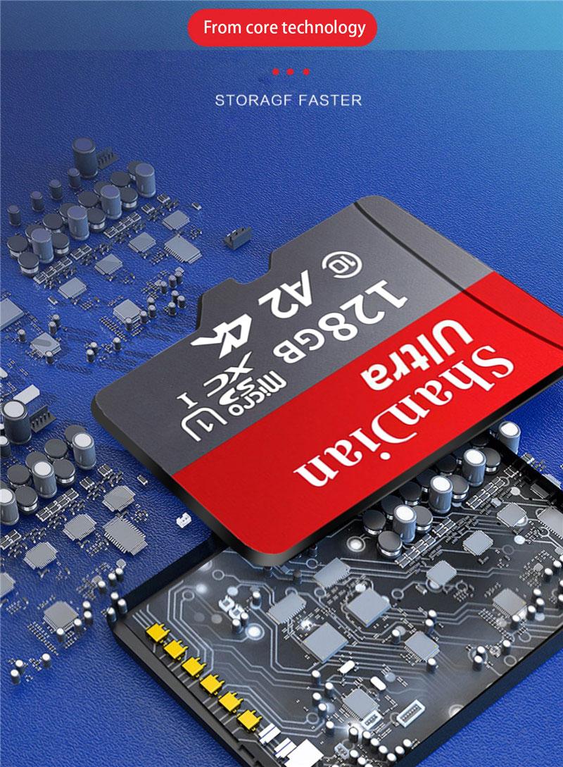 Mini Micro SD Thẻ 1TB Công suất lớn Micro SD / TF Flash Thẻ bộ nhớ tốc độ cao 512GB 256GB Micro SD cho điện thoại / máy tính màu: 1TB