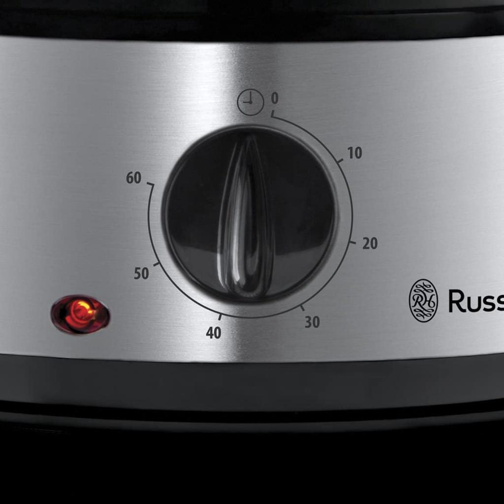 Nồi Hấp 3 Tầng RUSSELL HOBBS, công Suất 800W, 9L, Giúp Giữ Lại Nguyên Dinh Dưỡng Của Thực Phẩm, Nhập Đức, BH 12 Tháng