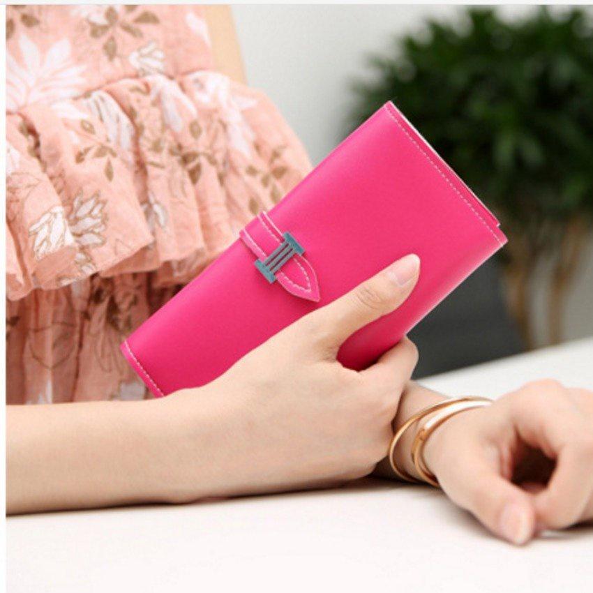 Ví nữ cầm tay phong cách Hàn Quốc 429 5  tặng móc khóa da thật cao cấp K 550