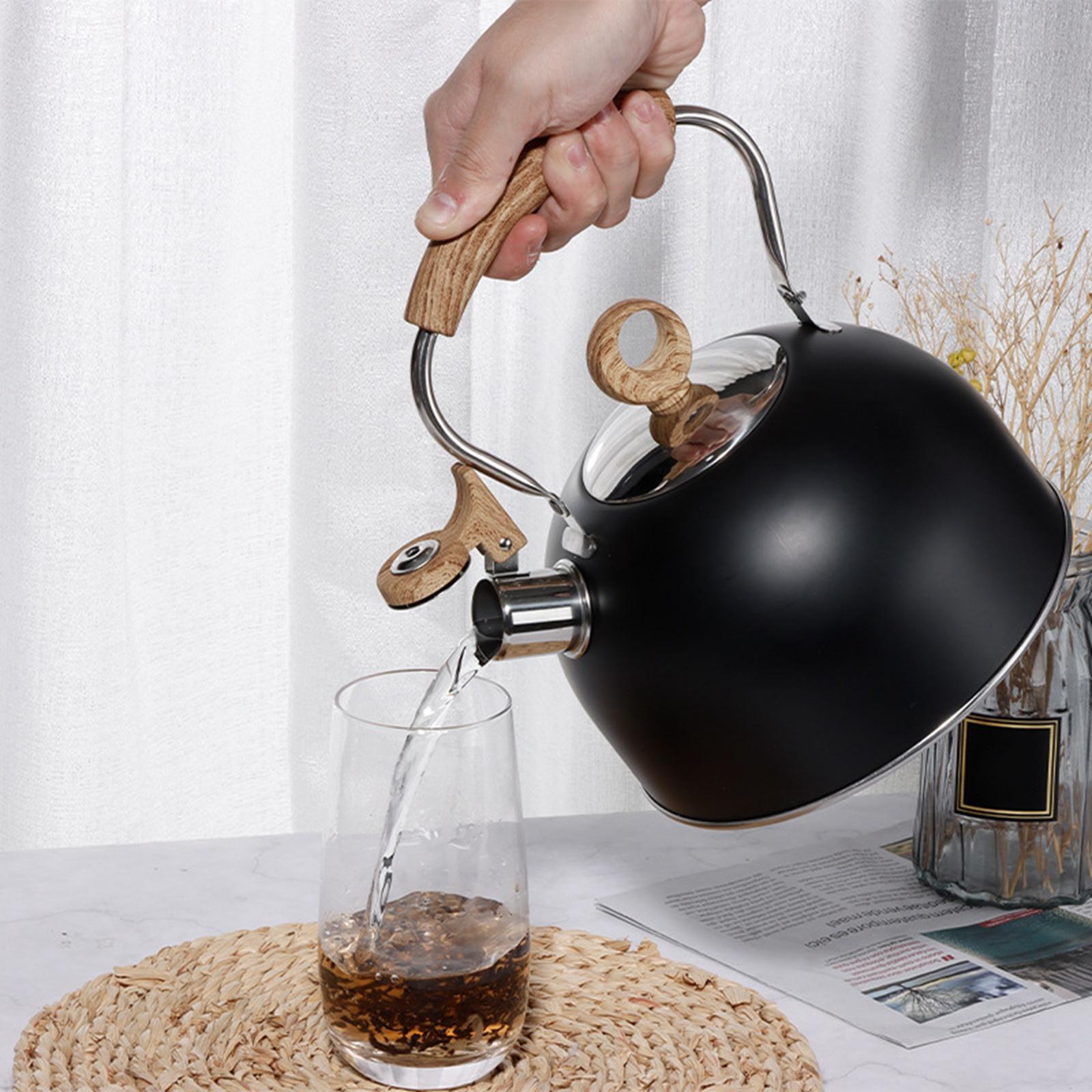 Stainless Steel Tea Kettle Stovetop Whistling Tea Kettle for Electric Pottery Stove