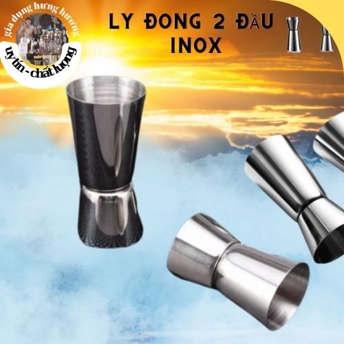 Zigger 2 đầu inox, Ly đong 2 đầu inox 20/40ml