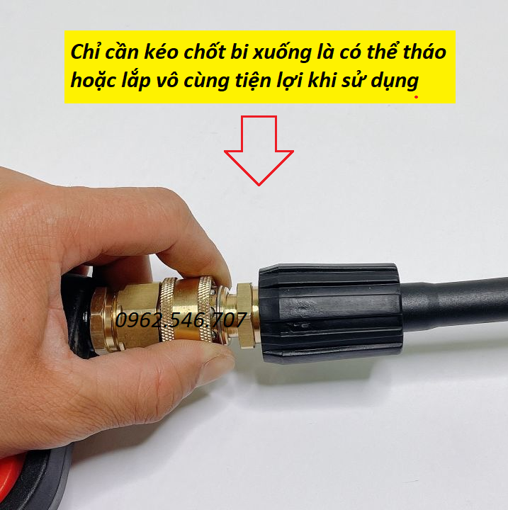 Bộ khớp nối nhanh đầu ra cho máy rửa xe áp lực cao, đầu nối nhanh đầu ra cho máy xịt rửa cao áp, máy rửa xe