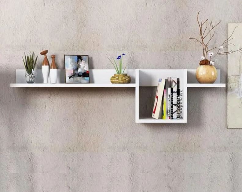 Kệ Gỗ Trang Trí Treo Tường Sáng Tạo Juno Sofa CTKT506 KT 120 x 30 x 16.7cm