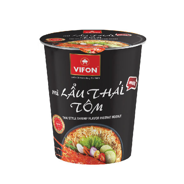 Thùng 24 Ly Mì Lẩu Thái Tôm NGON NGON VIFON  (60g / Ly)