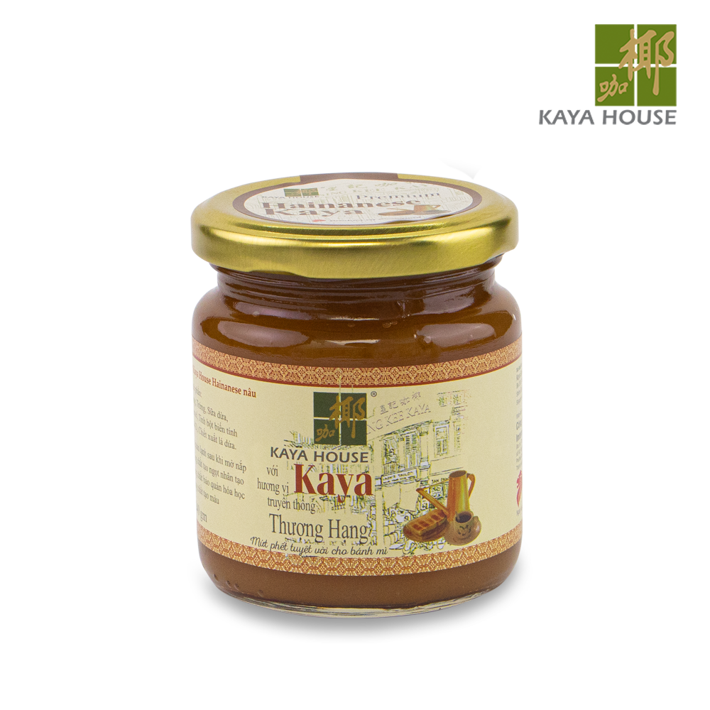 Mứt Kaya Singapore Premium Hainanese hũ 240g - Kaya House - Ăn kèm với Sandwich, làm nguyên liệu nấu ăn