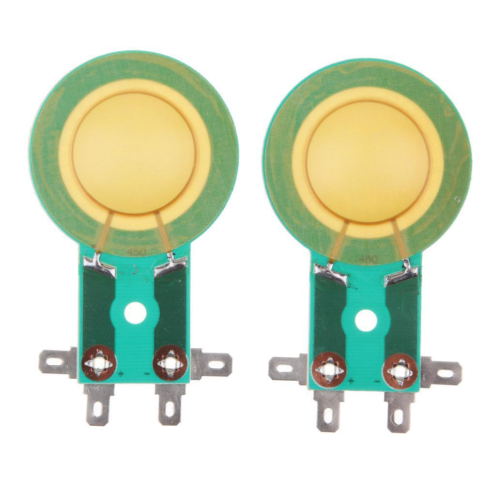 2 Pack 25.5mm Speaker Driver Dome Diaphragm Voice