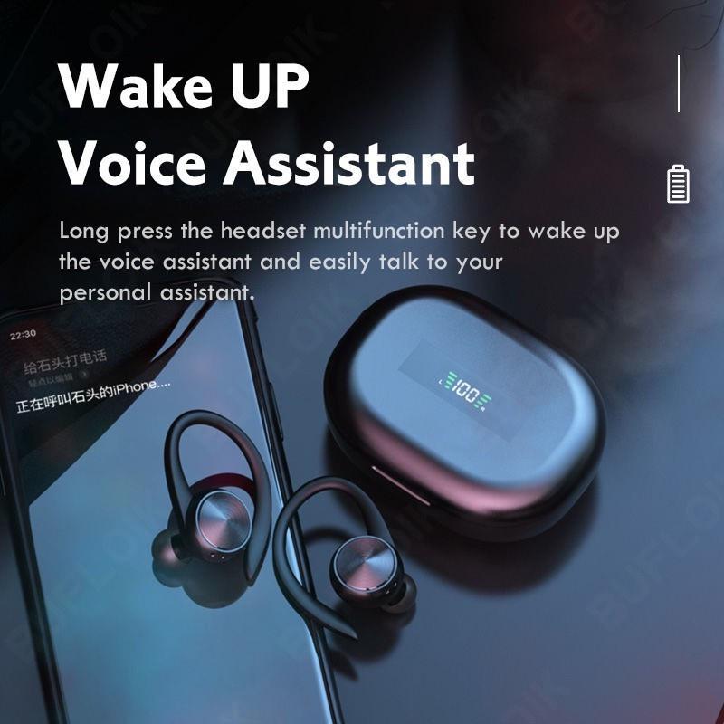 Tai nghe nhét tai bluetooth không dây IPX5 chống nước có micro với âm thanh stereo hifi chuyên nghiệp cho điện thoại