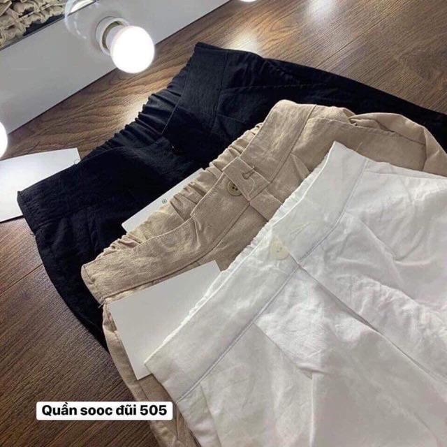 quần đùi đũi khuy cho nữ