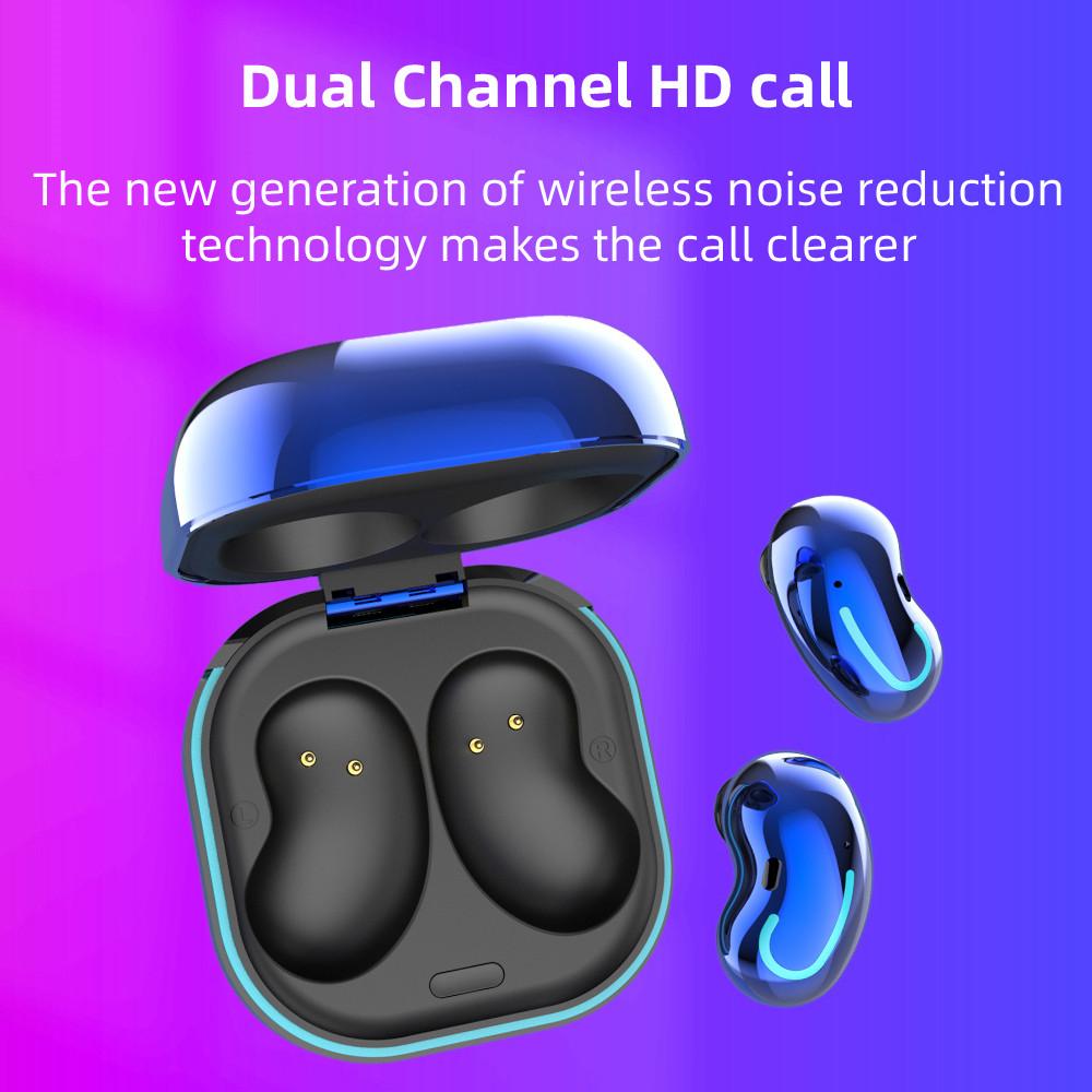 CINCATDY Tai Nghe Gaming True Wireless Earbuds Headphone Bluetooth V5.0 Phiên Bản Nâng Cấp Headset Dock Sạc có Led Báo Pin Kép S6 SE