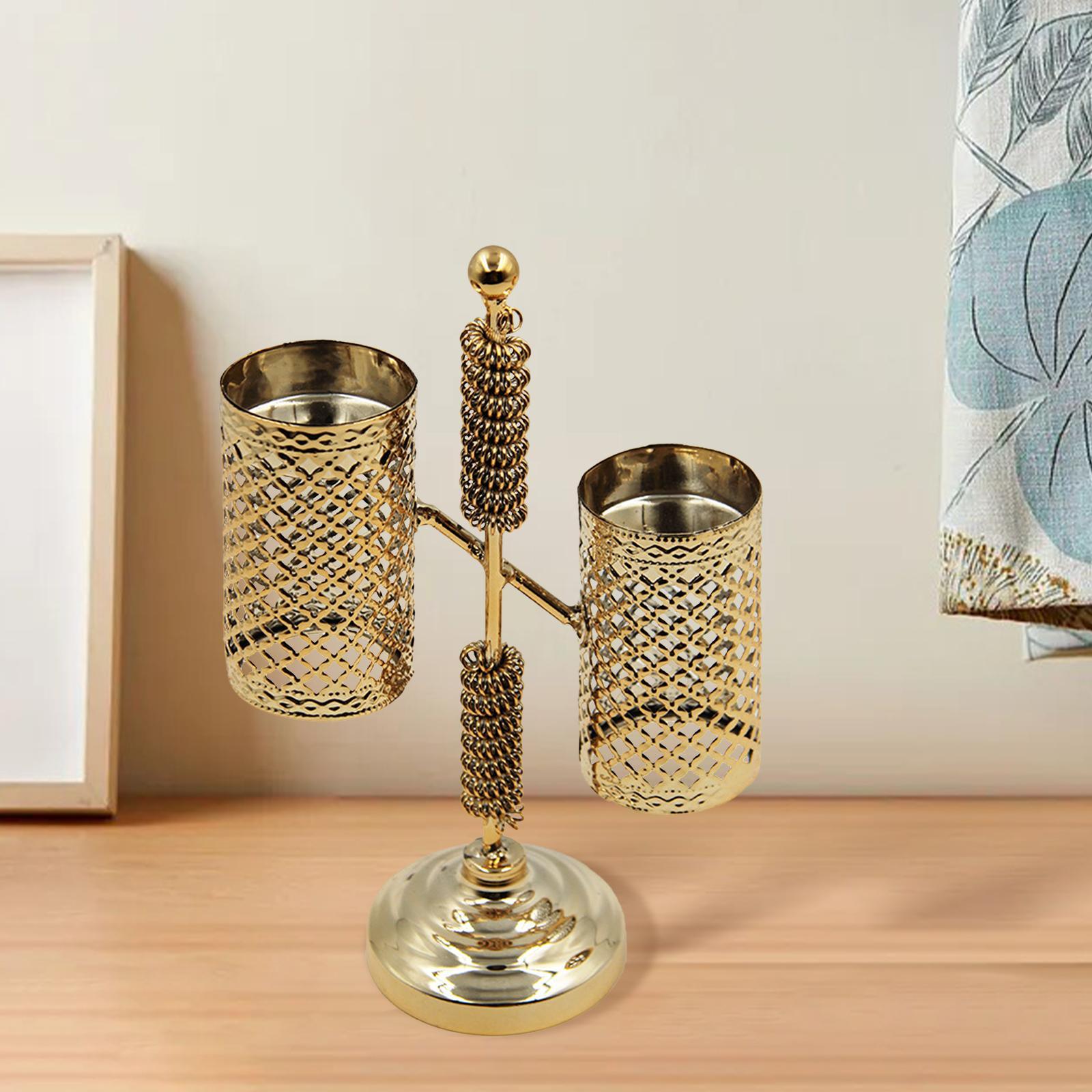 Candlestick for Taper Candles Metal Pillar Candle Holder for Dining Room Decoration