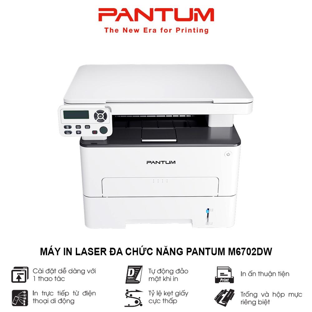 Máy in Laser đa chức năng PANTUM M6702DW, in Wifi, đen trắng, tốc độ cao, scan, photocopy, tự động đảo mặt, khổ giấy A4