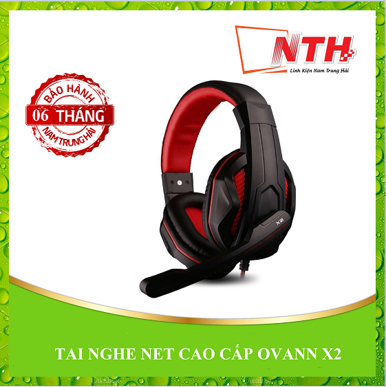 Bộ Tai Nghe Chụp Tai Ovann X2 và Chuột Chơi Game Có Dây - Hàng Chính Hãng