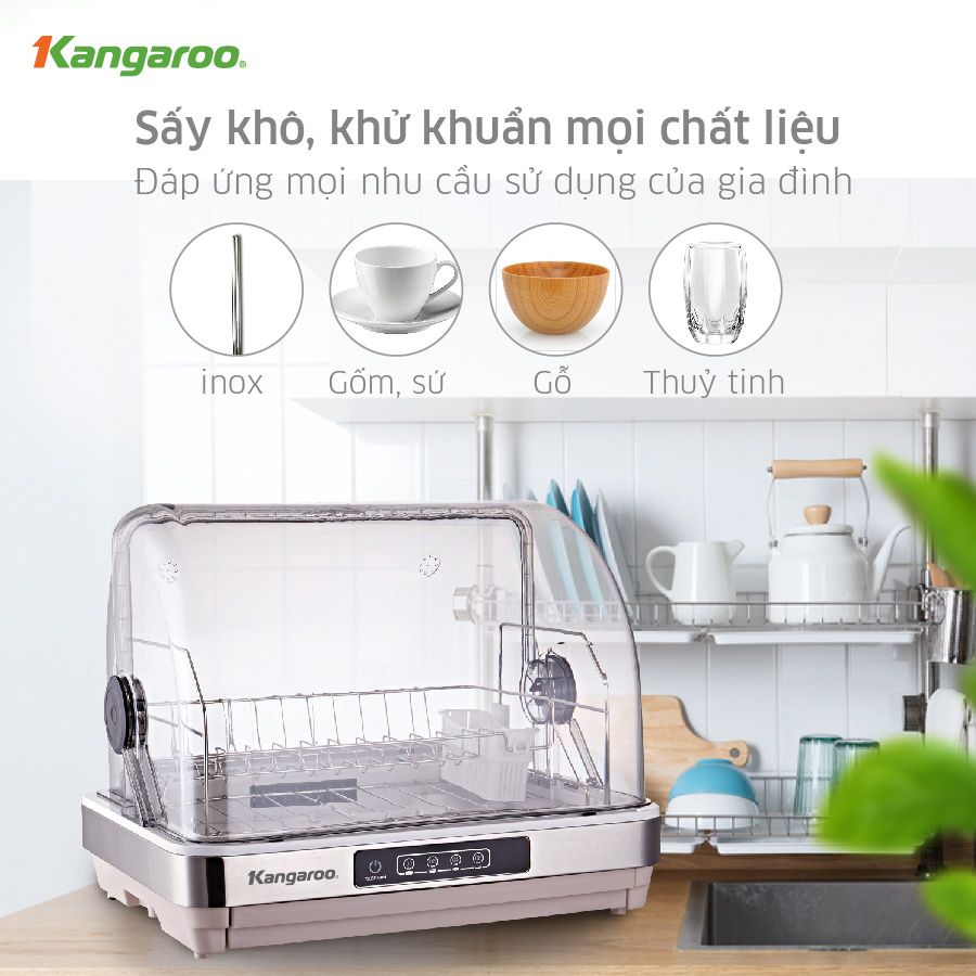 Máy sấy chén (bát) tiệt trùng Kangaroo KG45DD - Hàng chính hãng