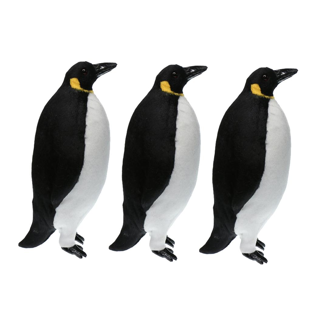 3 Xartificial Lông Chim Cánh Cụt Vườn Điêu Khắc Tượng Sân Bể Bơi Phao Tượng