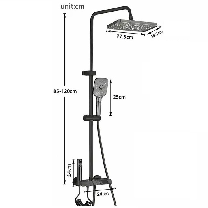 Sen cây phím đàn đồng mạ nano xám màn hình hiển thị nhiệt độ tự động kèm xịt vệ sinh