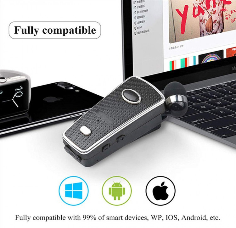 Tai nghe Bluetooth headphone tai nghe không dây nhét tai PKCB Q2 PF90 Đen 5