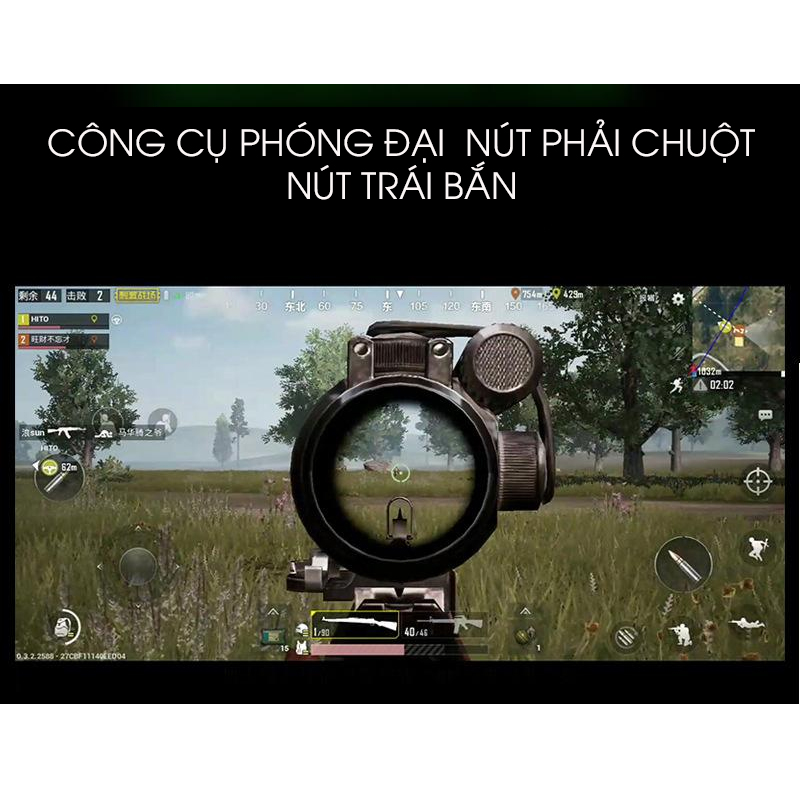 VINETTEAM Bộ Điều Khiển Bàn Phím Chuột Chuyển Đổi Di Động Tay Cầm Chơi Game PUBG cho Điện Thoại IOS, Android,PC Bluetooth Adapter- Hàng Nhập Khẩu