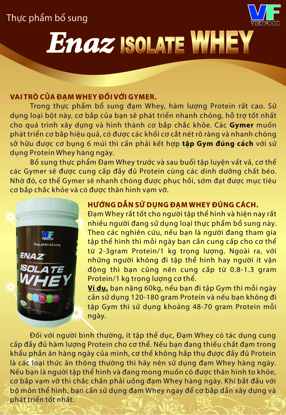 Thực phẩm bổ sung Enaz Isolate Whey